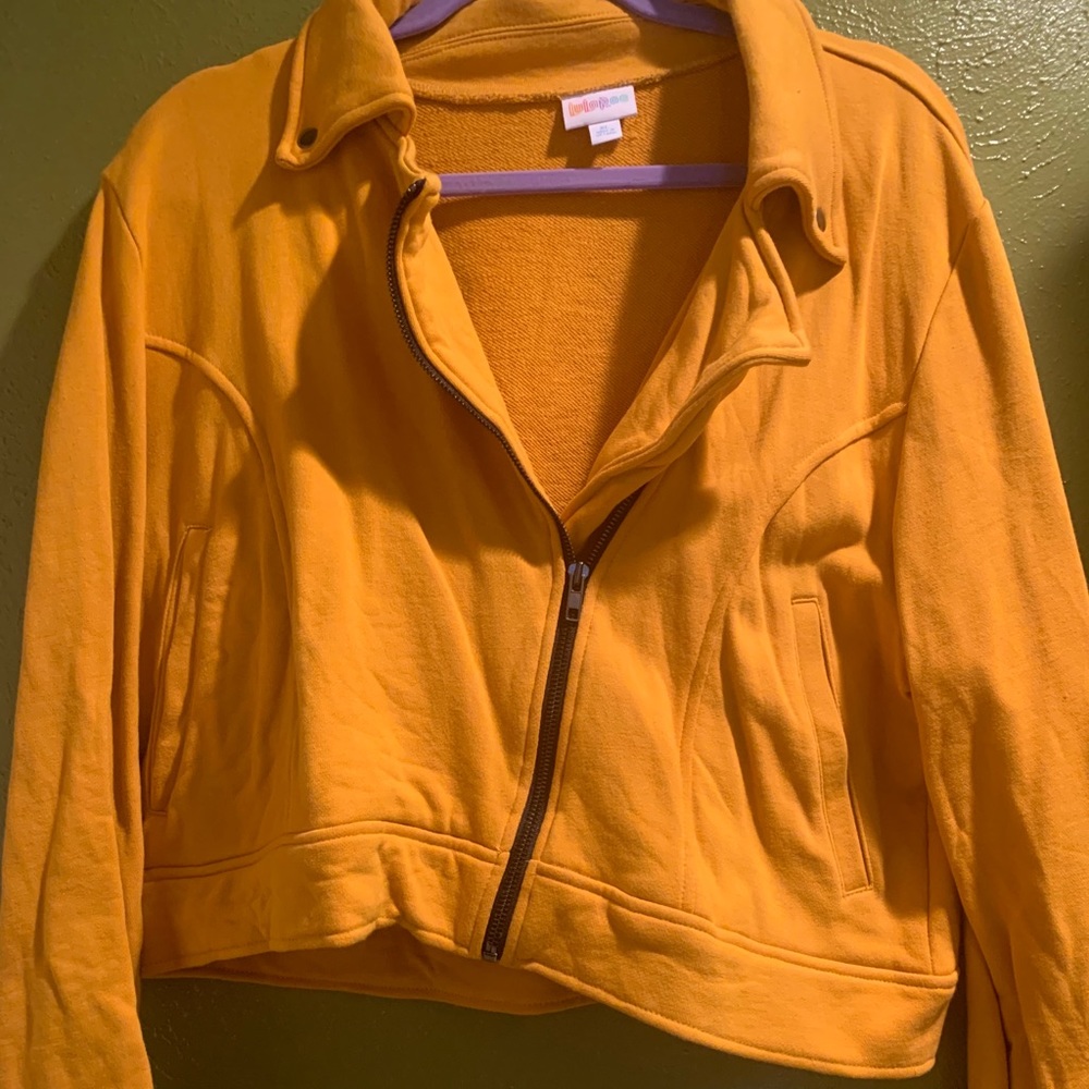 LuLaRoe XL Gold Presley Jacket